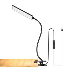 Adjustable LED Lamp Dimmable Clip-On Desk Lamp Flexible Reading Light Flexible
