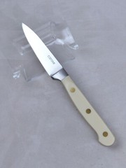 CAROTE Kitchen Knives, Stainless-Steel Blades & Triple-Riveted BEIGE Handles NEW