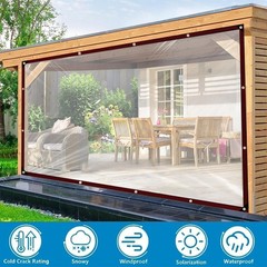 Clear Tarp – Heavy Duty Waterproof 7x10FT Plastic Tarps with Grommets – 2m * 3m