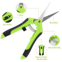 4 Pack Pruning Shears 6.5 Inch Garden Scissors Hand Pruners Gardening Snips