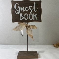 Wedding Guest Book Table Piece. 13.9 X 7.68 X 2.76 In