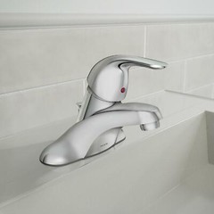 MOEN Adler WS84503 Centerset Single Handle Low-Arc Bathroom Faucet in Chrome