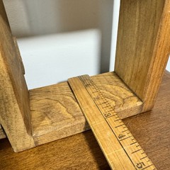 Vintage Wooden Shelf Picket Fence Bird House Trinket Shelves 26.5″ w x 15″ h