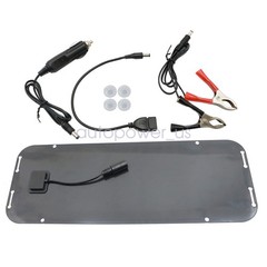 30W Solar Panel 12V Trickle Charger Battery Charger Kit Maintainer Boat Car RV