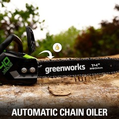 Greenworks 40V 14 inch 1500W Cordless Chainsaw Gen1.5 CS40L01 – Tool Only