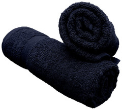2 Piece Bath Towel Set | 100% Cotton | 27 x 54 | Solid Navy Blue