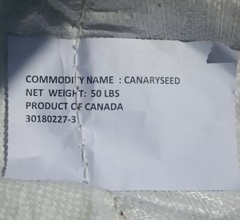 100% Pure Canary Seed Natural Choose size (1-30 Pounds)