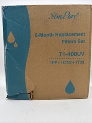 6 Months Set PP CTO T33 Water Filter Replacement For SimPure T1-400 RO System