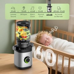 350W Cold Press Juicer Slow Masticating Machine Whole Fruit Vegetable Extractor