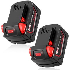 2PACK 8.0AH 18V Battery For Milwaukee For M18 Extended Capacity 48-11-1860 US
