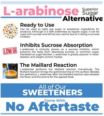 L-Arabinose Natural Sweetener Sugar Substitute 500g 1.1 lbs