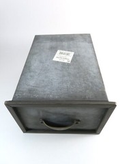 Nicole Galvanized Metal Bin Drawer Container Industrial Farmhouse Decorative 9in