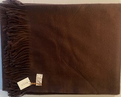 BEGG & CO Arran Cashmere Throw – chocolate