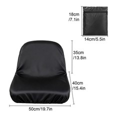 Universal Riding Lawn Mower Tractor Seat Cover Waterproof Oxford w/ Storage Bag