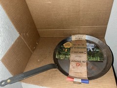 De Buyer MINERAL B Carbon Steel 12” Crepe & Tortilla Pan Induction Ready