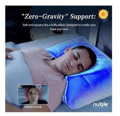 Nuzzle Cooling Adjustable Pillow for Side Sleepers, Luxury King Size Set of 2