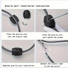 Kitchen Sink Faucet Brushed Nickel Single Handle Swivel Pull Down Sprayer Mixer