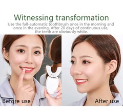 360° Sonic Electric U-Type Toothbrush | Automatic Waterproof Silicon Oral Care