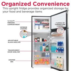 7.5 Cu. ft. Refrigerator, Platinum Series, Standard Door Style – Stainless Look