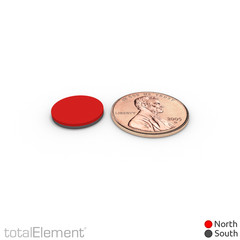 1/2 x 1/16 Inch Neodymium Craft Disc Magnets N48 with Adhesive (30 Pack)