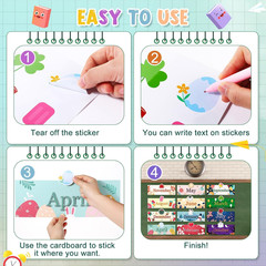 24 Pcs Holiday 12 Months of The Year Headers Monthly Headliners Set with 12 C…