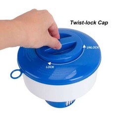 Swimming Pool 7″ Floating Chemical Dispenser Floater 1″, 3″ Chlorine Tablet Tabs