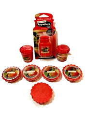 10 pc Yankee Candle MACINTOSH 7 oz Tumbler, 3.7 oz Votives, Tarts, Air Freshener