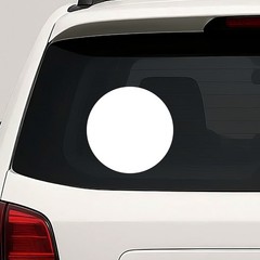 Circle Vinyl Die Cut Decal Sticker – Round Dot Spot Shape
