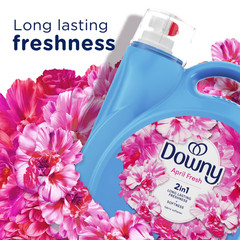 Liquid Fabric Softener and Conditioner, April Fresh Scent, 140 Fl Oz, 190 Loads