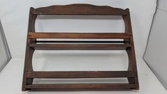 Vintage Wall Mounted Spice Rack 2 Shelf 17.5Wx14Hx3.25D