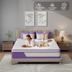 12/14 Inch Twin Full King Queen Mattress in a Box Gel Memory Foam Pocket Spring