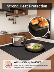 Silicone Stove Top Cover for Electric Stove, Glass Stove Top Cover Protector,…