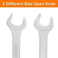 18mm x 21mm Double Open End Wrench – 178mm, High Carbon Steel, Metal Maintena…