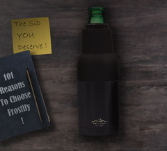 Beer Bottle Cooler 3-in-1 Insulated Double Vacuum Stainless Steel Can Cooler