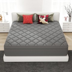 12″14″ Twin Full Queen King Mattress In A Box Hybrid Spring Gel Memory Foam Gray