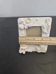 3-D Resin Baby Picture Frame holds 3 3/8″x 2 1/2″ Photo