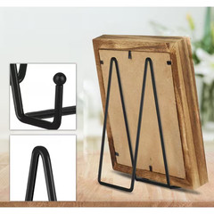5-Pack 10.3 In. Black Decorative Stand Display Easels for Plates, Books, and Fra