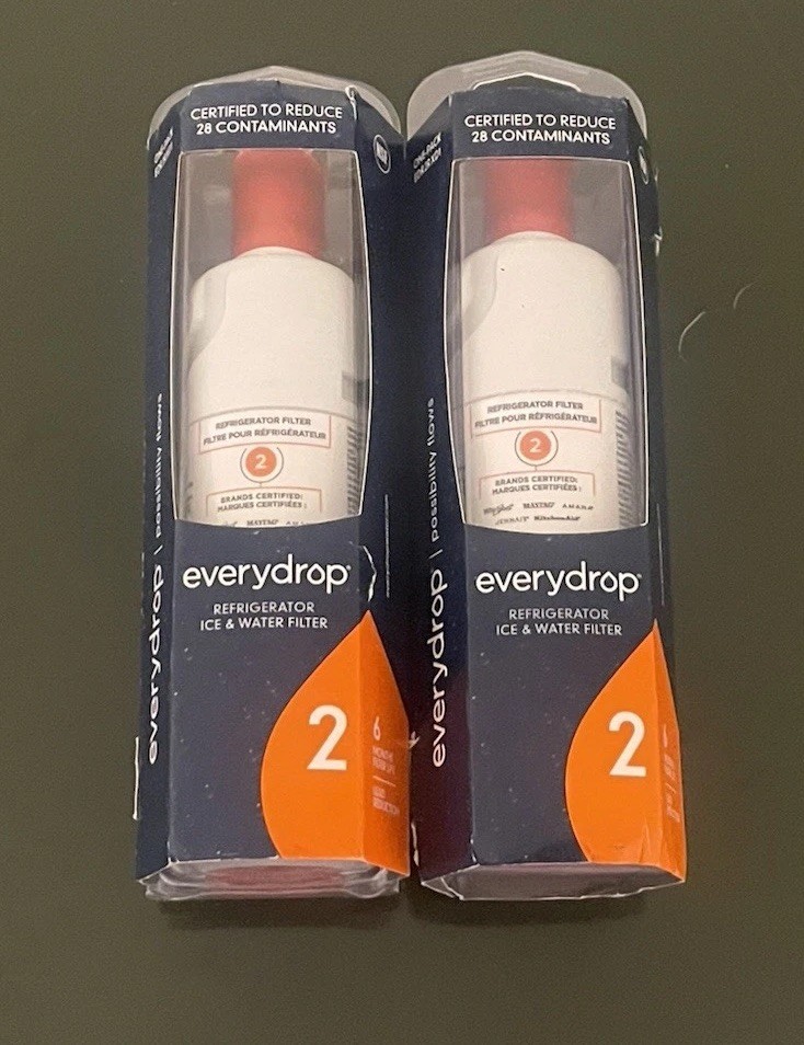 2x NEW SEALED Whirlpool Ice and Water Refrigerator Filter EDR2RXD1 Everydrop 2
