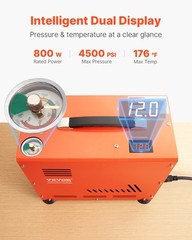 PCP Air Compressor 800W Dual-Cylinder PCP Airgun Compressor 4500PSI Auto Stop