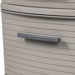 4 Drawer Weave Tower Dark Gray: Plastic Storage Organizer
