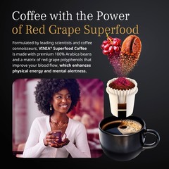 Dark Roast Coffee K-Cup Pods Resveratrol Nitric Oxide Heart Health Energy 60ct