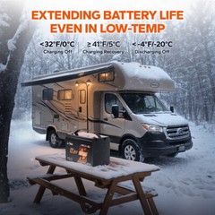 LiTime 12V 165Ah Smart Bluetooth Group31 LiFePO4 Lithium Battery For RV Marine