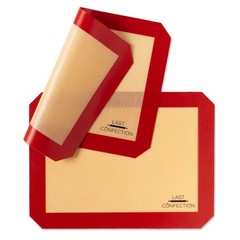 2 Non-Stick Silicone Baking Mats Tray Pan Liners Quarter Sheet 8-1/2″ x 11-1/2″