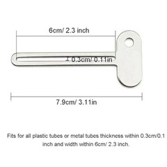 Tube Key Tooth Paste Squeezer Set of 3 Manual Toothpaste Squeezers