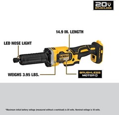 DEWALT DCG426B 20V MAX Variable Speed Li-Ion 1-1/2 in. Die Grinder Tool Only