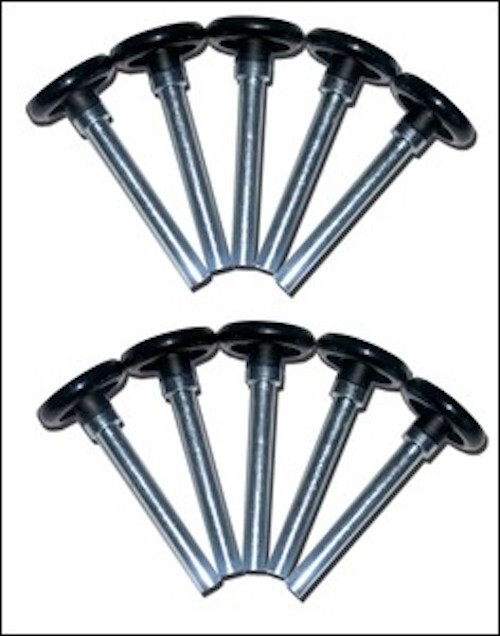 Wayne Dalton OEM 238773, 2″ Black Nylon Garage Door Rollers, 4″ Stem 10 Pack