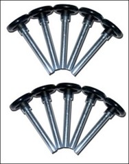 Wayne Dalton OEM 238773, 2″ Black Nylon Garage Door Rollers, 4″ Stem 10 Pack