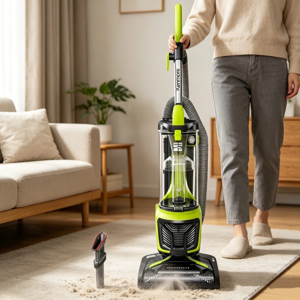 Kenmore Bagless Upright Vacuum Cleaner with 2-Motor System 160W Suction Power