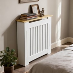 Radiator Cover Cabinet Decorative Heater Protector for Home Childproof Baseboard