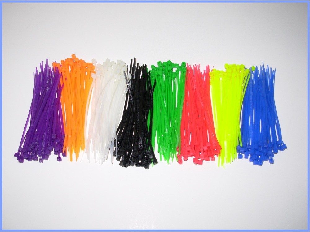 100pcs Cable tie zip lock 2.2 x 100mm ~ 4 inch with 11 color buy 2 get 1 free